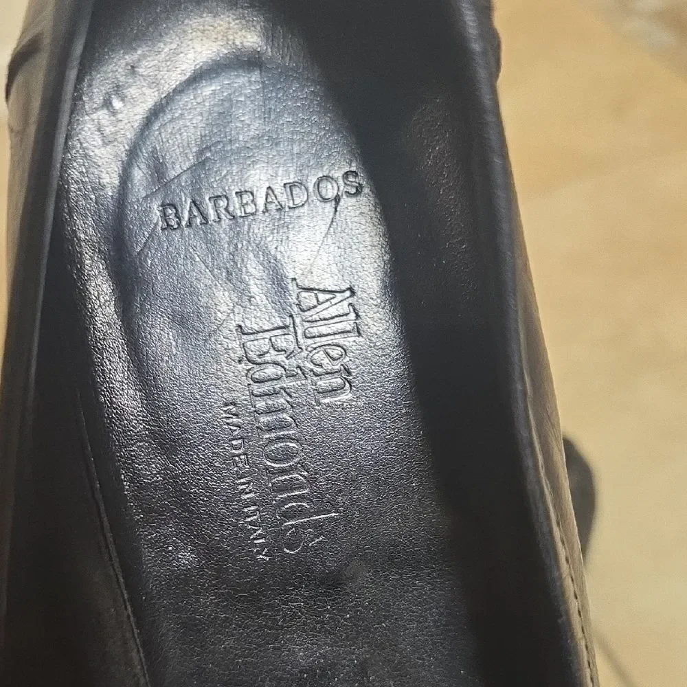 Allen Edmonds Black Woven Leather Loafers